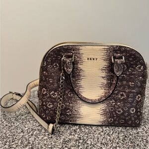 DKNY Crossbody Bag in Brown and Cream